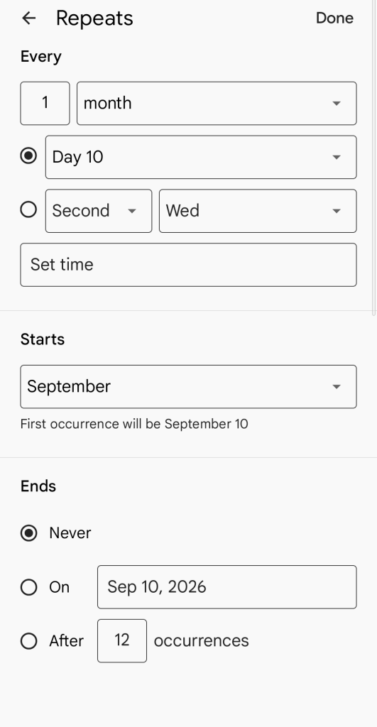 4 google tasks