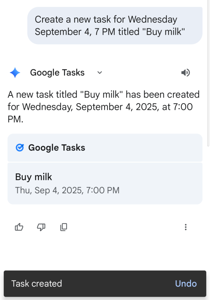 5 google tasks